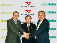 トヨタ紡織、オートニウム、日本特殊塗料が自動車内装事業で提携 画像