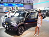 【モスクワモーターショー12】現地生産拡大に投資計画のGM…シボレーブース［詳細画像］ 画像