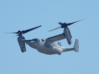 普天間離着陸のMV-22 オスプレイは専用モードを使用 画像