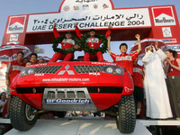 【クロスカントリー UAE】三菱増岡優勝、日産ドメビウス2位…パリダカ前哨 画像