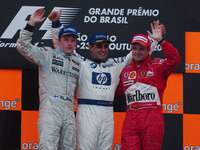 【F1ブラジルGP】決勝…混乱の最終戦、モントーヤが勝利 画像