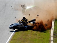 日産 デルタウイング、横転クラッシュから復活…レース本戦へ 画像