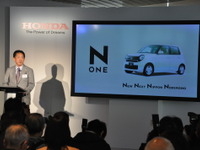 【ホンダ N-ONE 発売】峯川常務「Nシリーズは今年度29万台」 画像