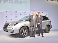 【スバル フォレスター 発売】国内月販2000台目指す…富士重工業吉永社長 画像