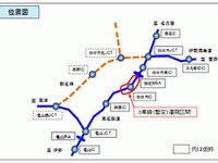 東名阪道・四日市IC付近の3車線運用を開始 画像