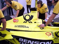 【ホンダF1ストーキング】佐藤琢磨ジョーダンをドライブ---大興奮!! 画像
