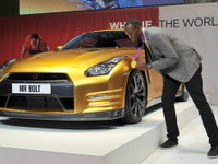 ボルト仕様ゴールドGT-Rのオークション、1570万円で落札 画像