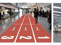 JAL、羽田空港第1ターミナルでオリンピック東京招致の特別ディスプレイを実施 画像