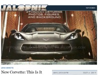 【デトロイトモーターショー13】シボレー コルベット 新型、米メディアがリーク 画像