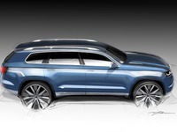 【デトロイトモーターショー13】VW、新型SUVコンセプトを予告…北米専用の3列シート/7名乗り 画像