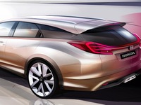 【ジュネーブモーターショー13】欧州向けホンダ シビック、ワゴン コンセプト初公開へ 画像