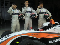 【スーパーフォーミュラ】韓国人選手3名、参戦オーディションで富士を疾走 画像