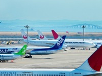 航空輸送統計、国際線輸送人員2.2％増、中国は3割減…2012年10月 画像