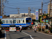 伊豆箱根鉄道、大雄山線の車内に地元小学生の書道作品を展示 画像