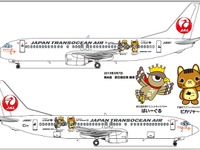 JTA特別デカール機「ぱいーぐる・ピカリャ～ジェット」を就航 画像