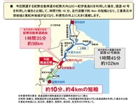 紀勢自動車道、紀勢大内山ICから紀伊長島ICが3月24日に開通 画像