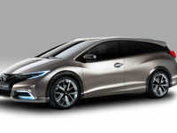 【ジュネーブモーターショー13】欧州向けホンダ シビックにワゴン コンセプト…公式画像が流出 画像