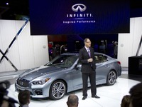 【ニューヨークモーターショー13】インフィニティ Q50 、日産 スカイライン 後継車の米国価格公表…3万6540ドルから 画像