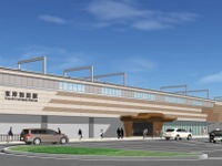 JR西日本、高架化される東岸和田駅の基本デザインを決定 画像