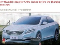 【上海モーターショー13】ヒュンダイの謎の中国向け新型セダン…正体は「ミニ・ソナタ」 画像