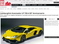 【上海モーターショー13】ランボルギーニの50周年記念車、アヴェンタドール LP720-4…ドイツメディアがリーク 画像