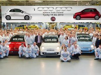 フィアット500、累計生産台数100万台…ポーランド工場 画像