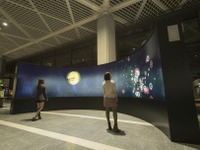 成田空港、アート作品をデジタルサイネージで提供…チームラボと連携 画像