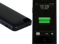 500台限定で2,980円、約1回充電分の利用時間を延長できるiPhone 5バッテリケース 画像