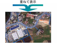 ゼンリンなど、衛星画像と住宅地図を組み合わせた「震災復興支援地図」を提供開始 画像