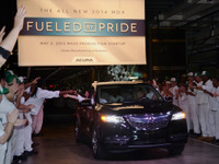 アキュラの最上級SUV、MDX 新型、米国アラバマ工場で生産開始 画像