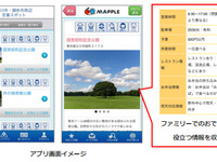 キャンバスマップル、アルパイン製ファミリー向けスマートフォン専用アプリへ観光ガイドデータを提供 画像