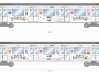 JTB、女性向け旅行商品のラッピング広告を展開…御堂筋線の女性専用車で 画像