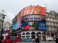 ヒュンダイ、英ロンドン・ピカデリーサーカスに巨大広告契約…2018年まで 画像