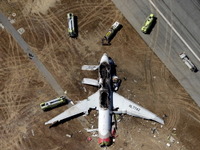 アシアナ機墜落、無理な着陸姿勢が原因か 画像