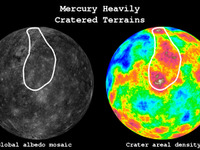 水星表面は隕石衝突と火山活動で形成…水星探査機メッセンジャーの観測成果 画像