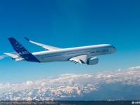 エアバス、A350 XWBが第1段階となる92時間のテスト飛行時間を完了 画像