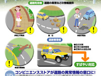道路の異常はコンビニに通報!! 画像