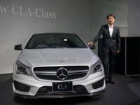 【メルセデスベンツ CLA 発売】上野社長「販売数増加の強みは、好景気に合わせた新型車投入」 画像