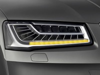 【フランクフルトモーターショー13】アウディ A8 改良新型、新開発のLEDヘッドライトが見えた 画像