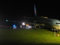 運輸安全委員会、大韓航空の新潟空港オーバーラン事故の調査状況を公表、「一時的に減速率が弱まる」 画像