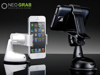 サンワサプライ、片手で付け外しができるiPhone5・スマホ用車載ホルダーを発売 画像