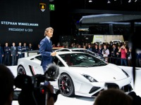 【フランクフルトモーターショー13】間もなく生産終了 ガヤルド、晴れ舞台にメディア殺到［詳細画像］ 画像