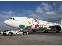 エバー航空、新潟～台北間のチャーター便に「キティジェット」を使用 画像