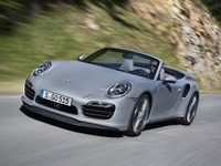 【ロサンゼルスモーターショー13】ポルシェ 911ターボ カブリオレ 新型…560psツインターボ搭載 画像