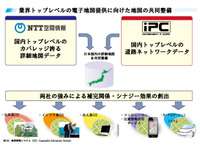 インクリメントP、NTT空間情報と業務提携…業界トップレベルの電子地図提供へ 画像