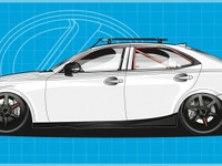 【SEMAショー13】トーヨータイヤ、レクサス IS 新型をカスタマイズ…モチーフはツーリングカー 画像