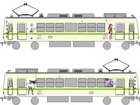 叡山電鉄、「まどか☆マギカ」723号を八瀬比叡山口駅で展示…11月3日 画像
