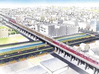 名鉄河和線青山駅付近の高架化が完了…11月16日から 画像