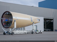 エアバス、A350 XWBテスト用航空機が最終組み立てラインに 画像