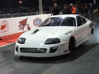 トヨタ スープラ の2000psドラッグレーサー、0-400m加速で新記録…6秒15［動画］ 画像